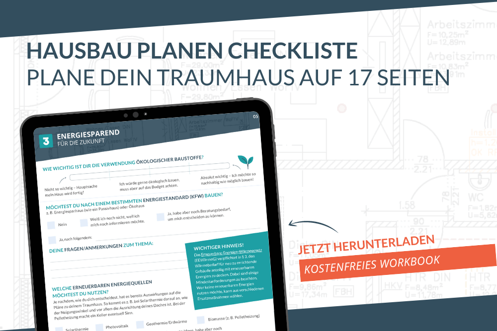 Haus(bau) planen Checkliste – Mit diesem Workbook das eigene Traumhaus planen​