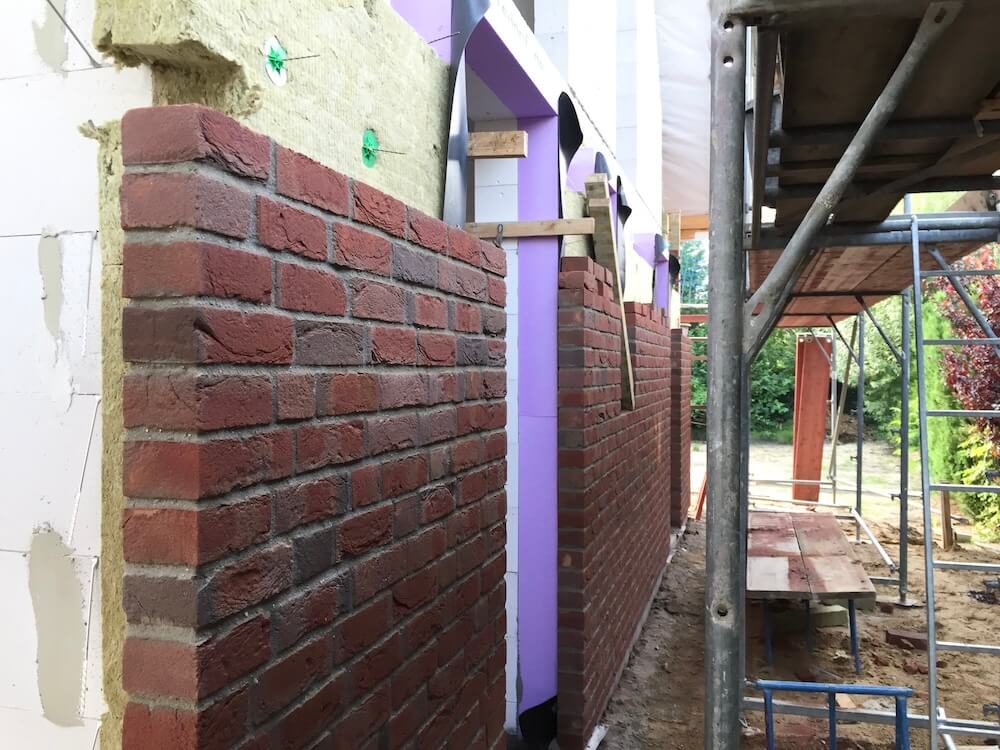Fassade dämmen und verklinkern